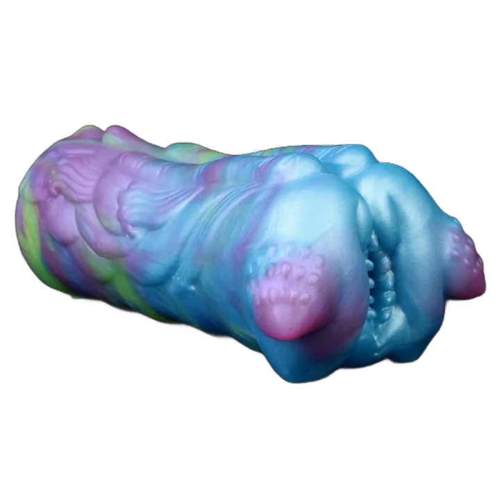 Coniglio marino in silicone liquido Sea Spirit con sfumature blu viola e verde