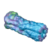 Tentacolo stella marina in silicone liquido blu viola verde effetto marmorizzato