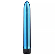 Vibratore classico Intense VITO blu metallico lucido base antiscivolo verticale