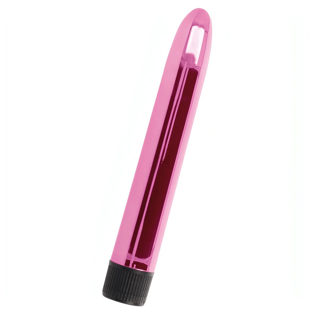 Vibratore Intense VITO rosa brillante cilindrico superficie liscia base scanalata