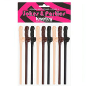 Set 9 Cannucce a forma fallica - Rosa Carne, Mulatto e Nero