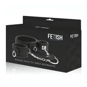 Set Costrittivo ″Collo legato ai polsi″ - Realizzato in pelle vegana