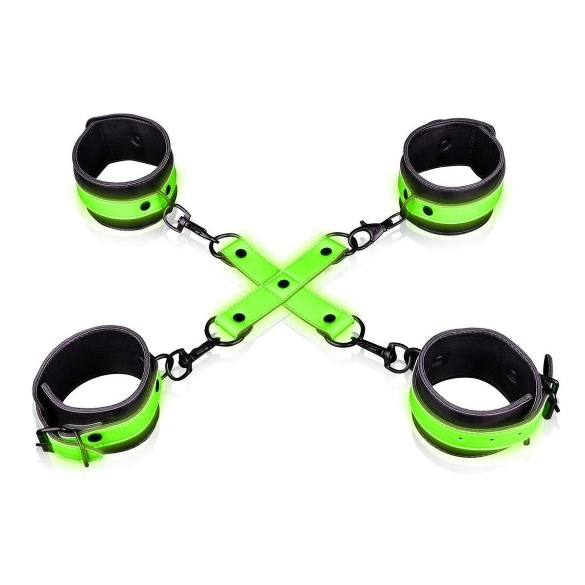 Set Fluoredscente Hogtie con Cavigliere e Polsiere