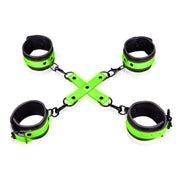 Set Fluoredscente Hogtie con Cavigliere e Polsiere