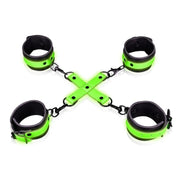 Set Fluoredscente Hogtie con Cavigliere e Polsiere