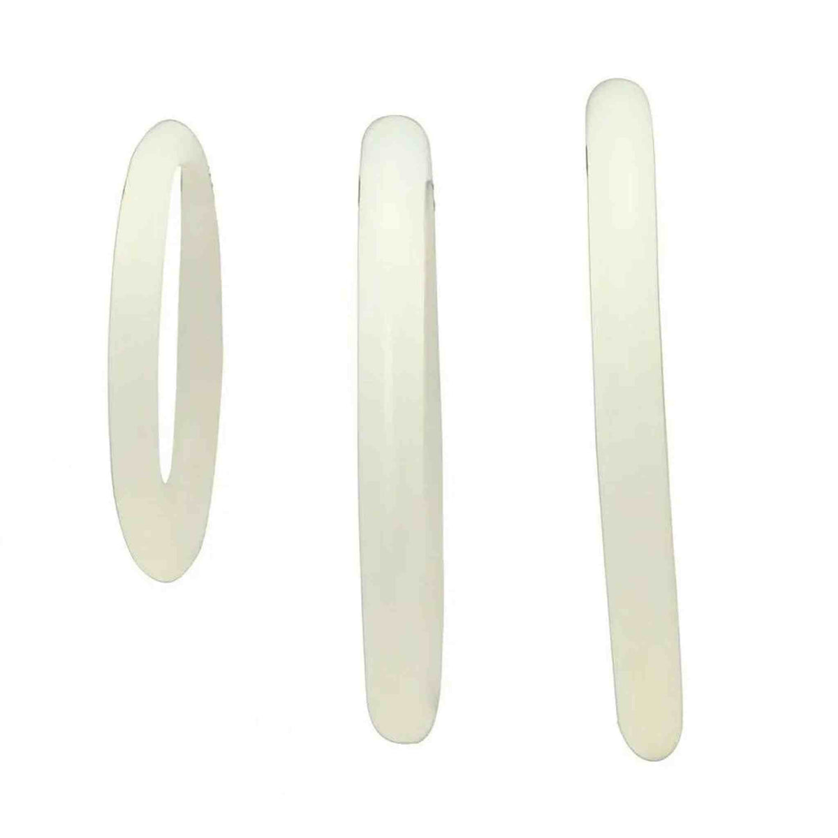 Set di 3 anelli fallici bianchi in silicone morbido, diverse taglie per uso intimo
