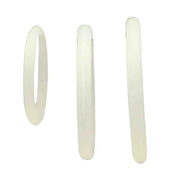 Set di 3 anelli fallici bianchi in silicone morbido, diverse taglie per uso intimo