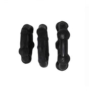 Set di 3 anelli beaded - Nero