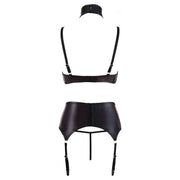 Set di 3 pezzi Nero Wetlook - 75C/S
