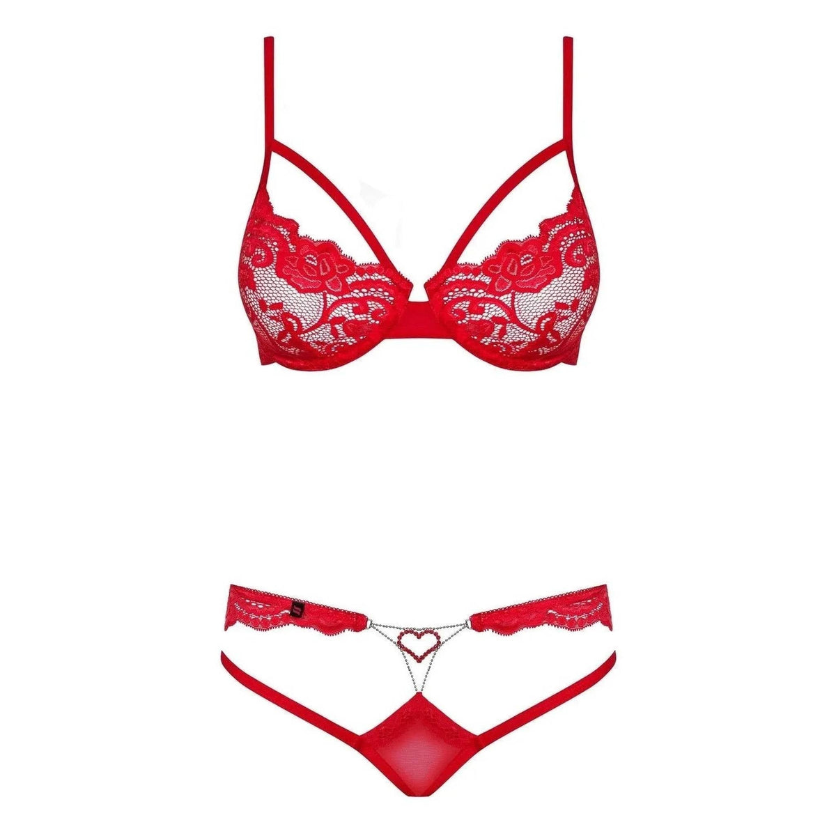 Sexy Completino Rosso Obsessive Tempting Set