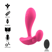 Plug anale rosa Intense flessibile ricaricabile USB per stimolazione prostatica
