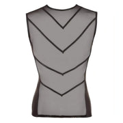 Shirt Mesh Trasparente con Inserti Wetlook