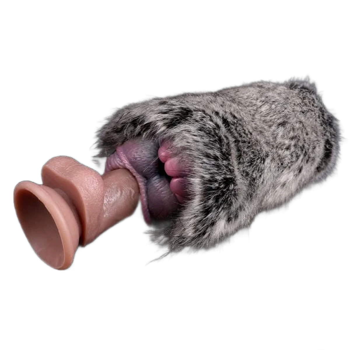 Silicone Pussy Pocket Fantasy Masturbator With Dual Channel