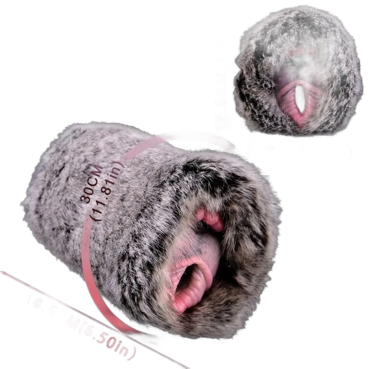 Silicone Pussy Pocket Fantasy Masturbator With Dual Channel