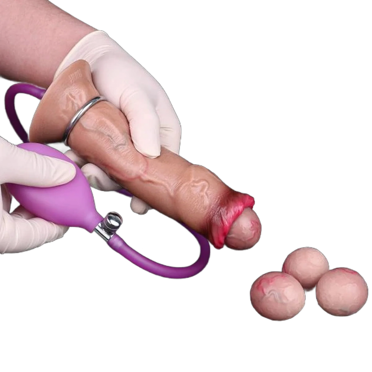 Silicone egg-laying dildo, realistic ovipositor dildo for women