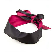 Silky Sensual Handucffs - Benda a fascia per occhi o Manette setate - Nero