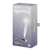 Scatola prodotto Satisfyer Sparkling Crystal Solid Glass per gioco caldo e freddo