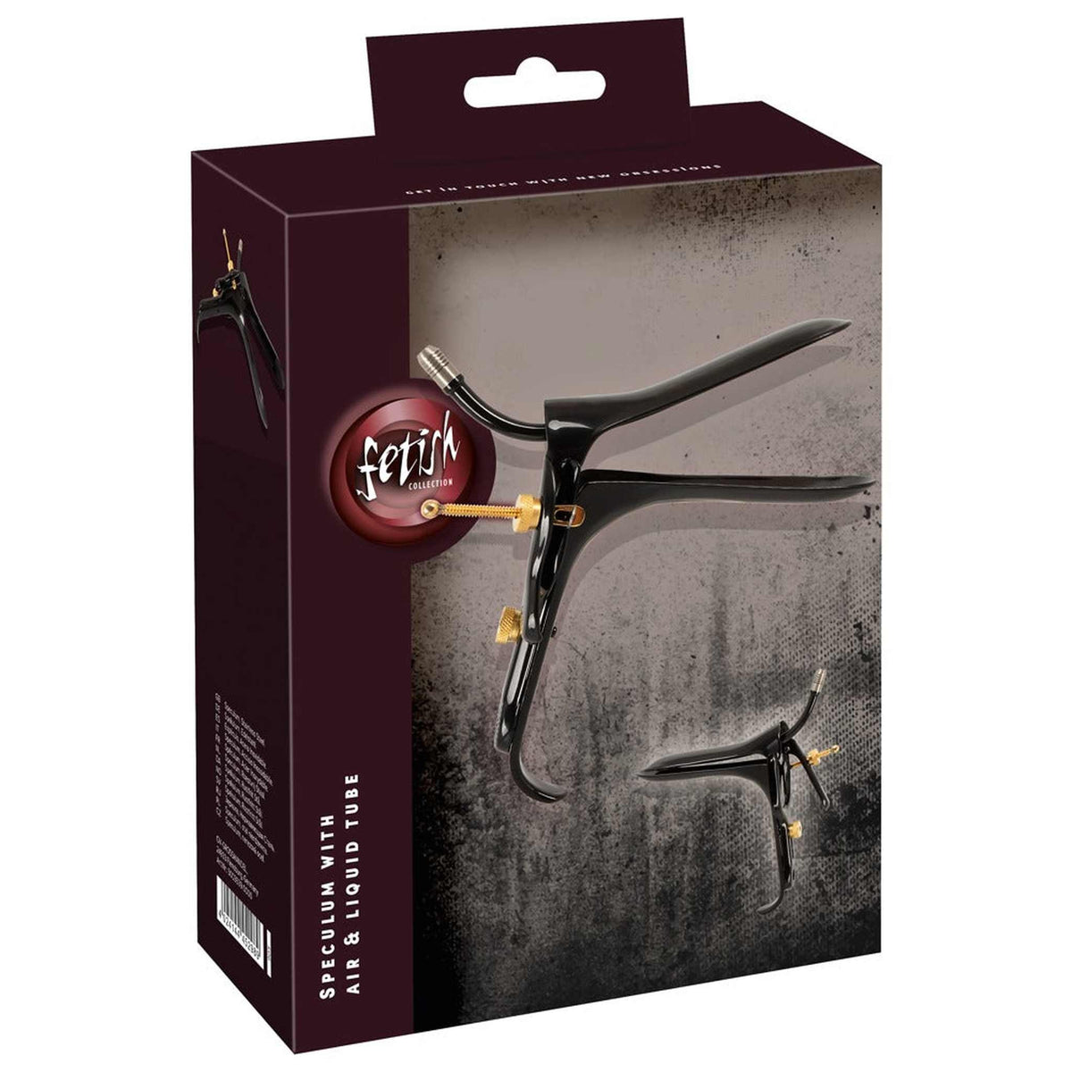 Speculum con tubo per aria e liquidi