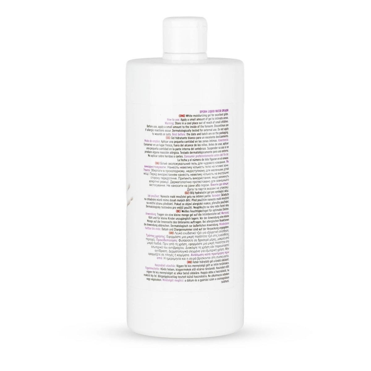 Sperm Liquid Water Splash Lubrificante a base d'acqua