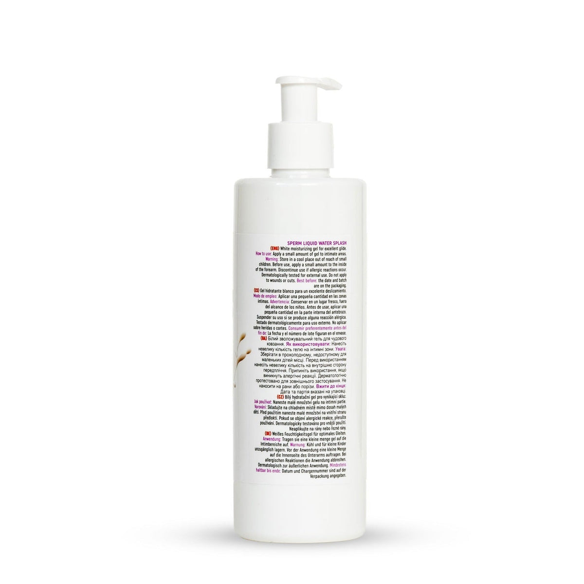 Sperm Liquid Water Splash Lubrificante a base d'acqua