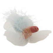 Spilla pisellino Marabou Azzurro