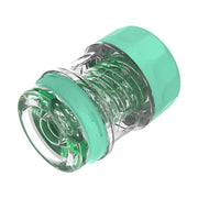 Coppa sessuale assemblata inclinata con dettagli a spirale verde
