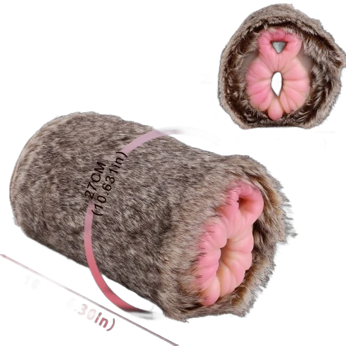 Spirit Lion Animal Pussy Toy Male Masturbator With Dual Channel