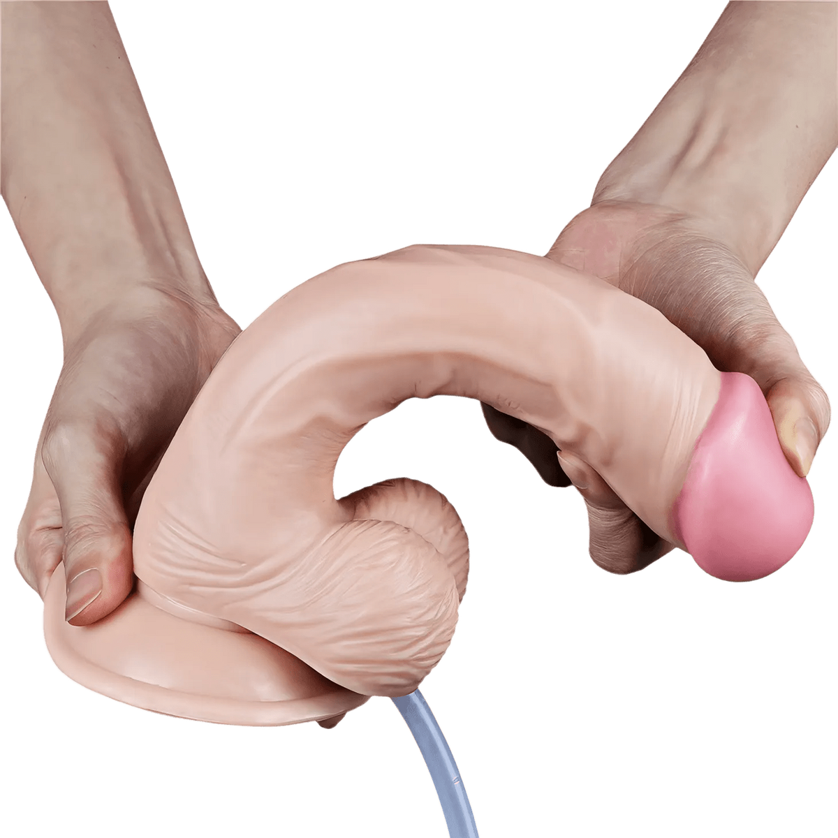 Squirt Extreme Fallo Realistico con Pompa Squirting - Rosa Carne, 9″