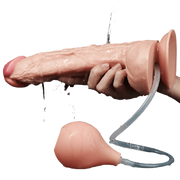 Squirt Extreme Fallo Realistico con Pompa Squirting - Rosa Carne, 10″