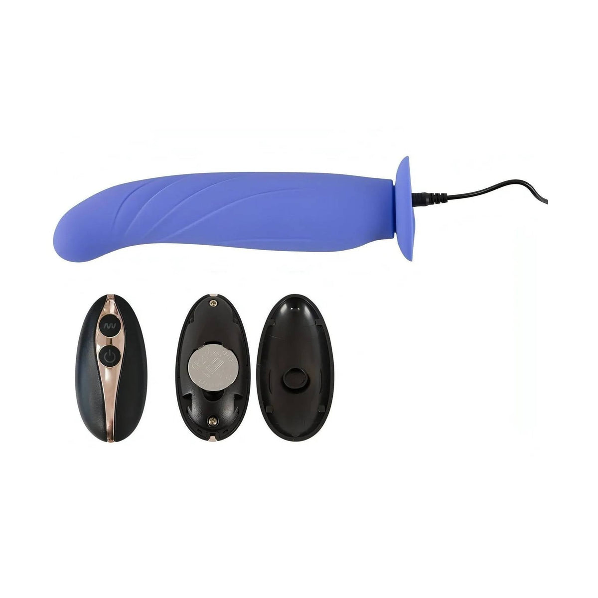 Dildo viola da strapon ricaricabile USB con telecomando remoto e batteria