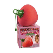 Spugna da bagno vibrante a forma di fragola rosa impermeabile con controllo velocità