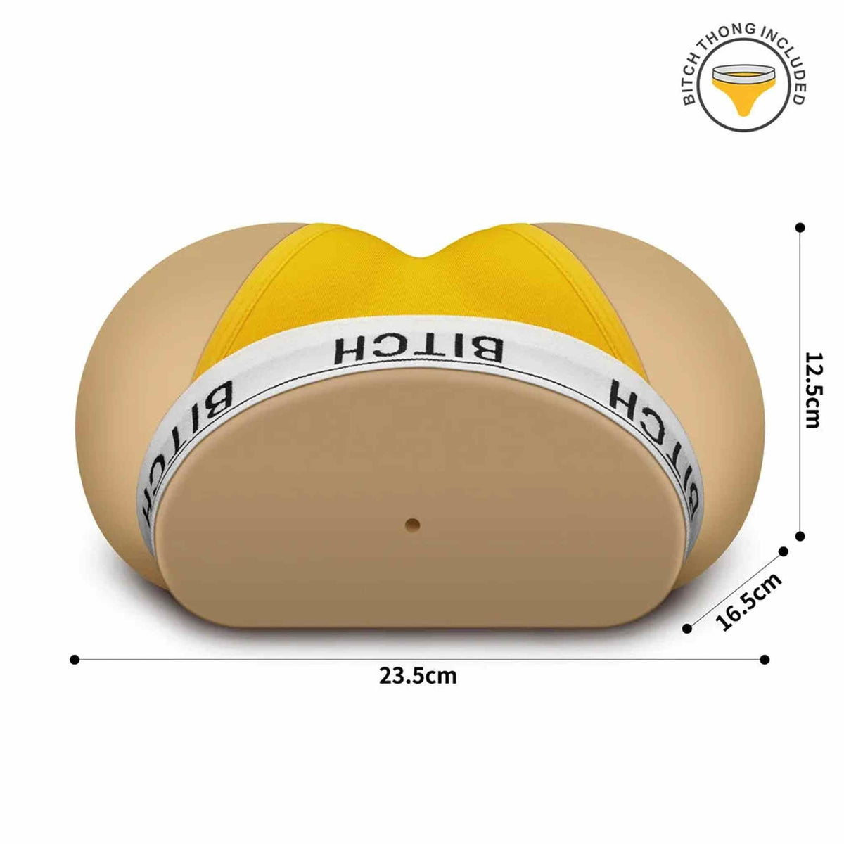 Masturbatore realistico glutei misure 23,5 cm perizoma Bitch incluso icona indicatrice