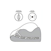 Diagramma tecnico canali vagina e anus masturbatore Streetgirl's No.2