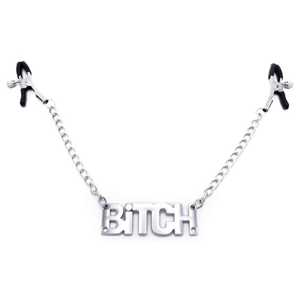 Stringicapezzoli Con Catena e Ciondolo "Bitch"