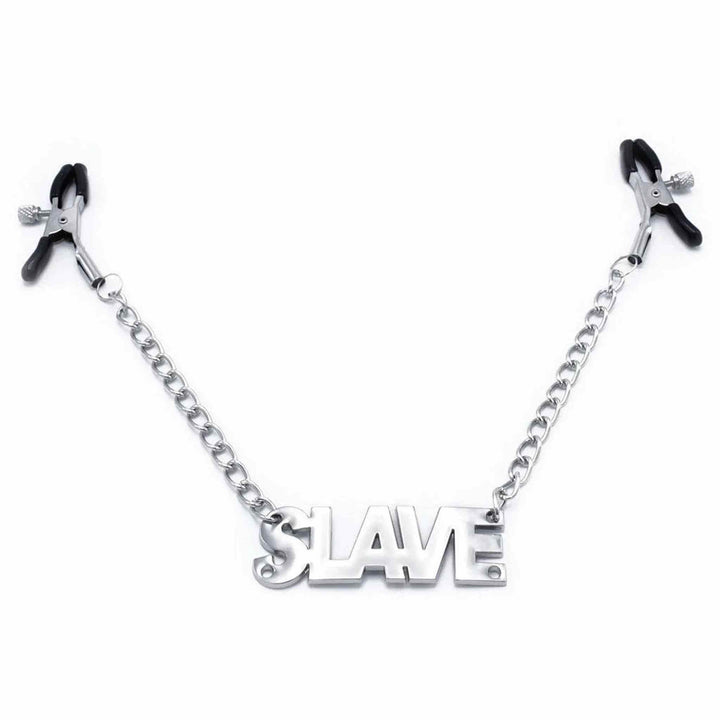 Stringicapezzoli Con Catena e Ciondolo "Slave"