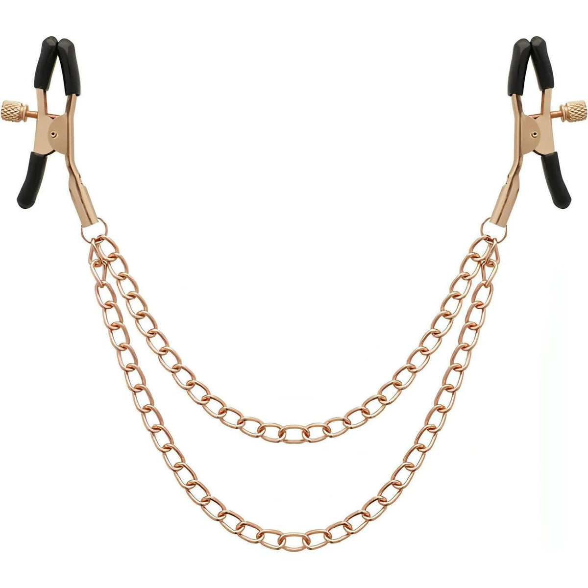 Stringicapezzoli Premium con Doppia Catena a maglia media - Gold Rose