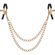 Stringicapezzoli Premium con Doppia Catena a maglia media - Gold Rose