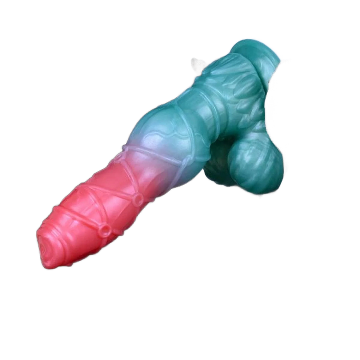 Stripe Dragon Monster Penis Silicone Dildo Female Masturbator