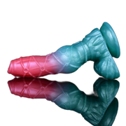 Stripe Dragon Monster Penis Silicone Dildo Female Masturbator