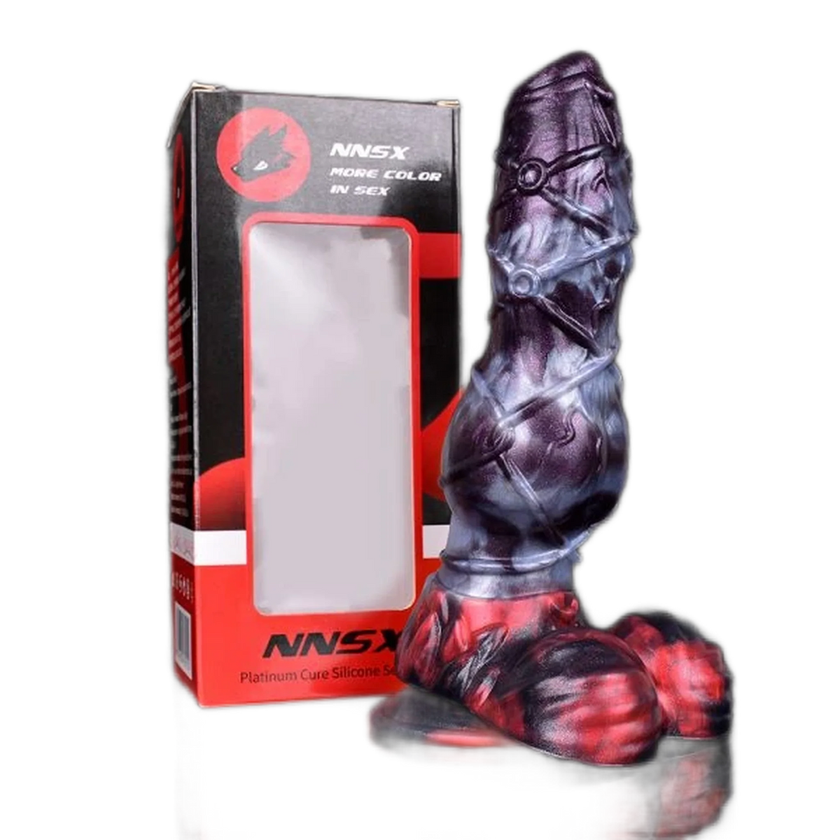 Stripe Dragon Monster Penis Silicone Dildo Female Masturbator
