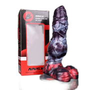 Stripe Dragon Monster Penis Silicone Dildo Female Masturbator