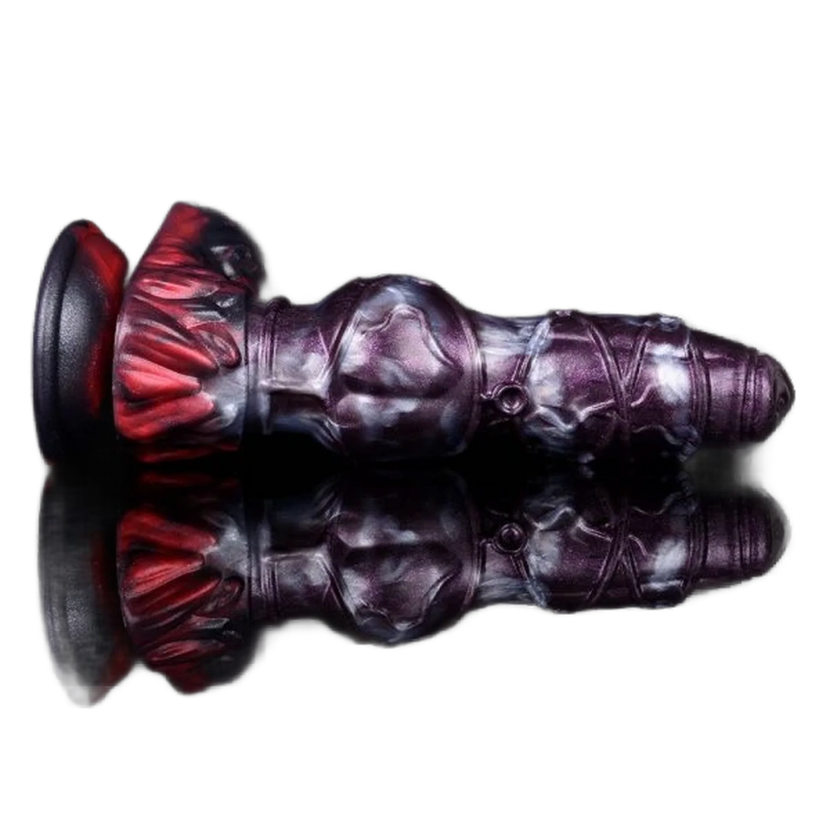 Stripe Dragon Monster Penis Silicone Dildo Female Masturbator