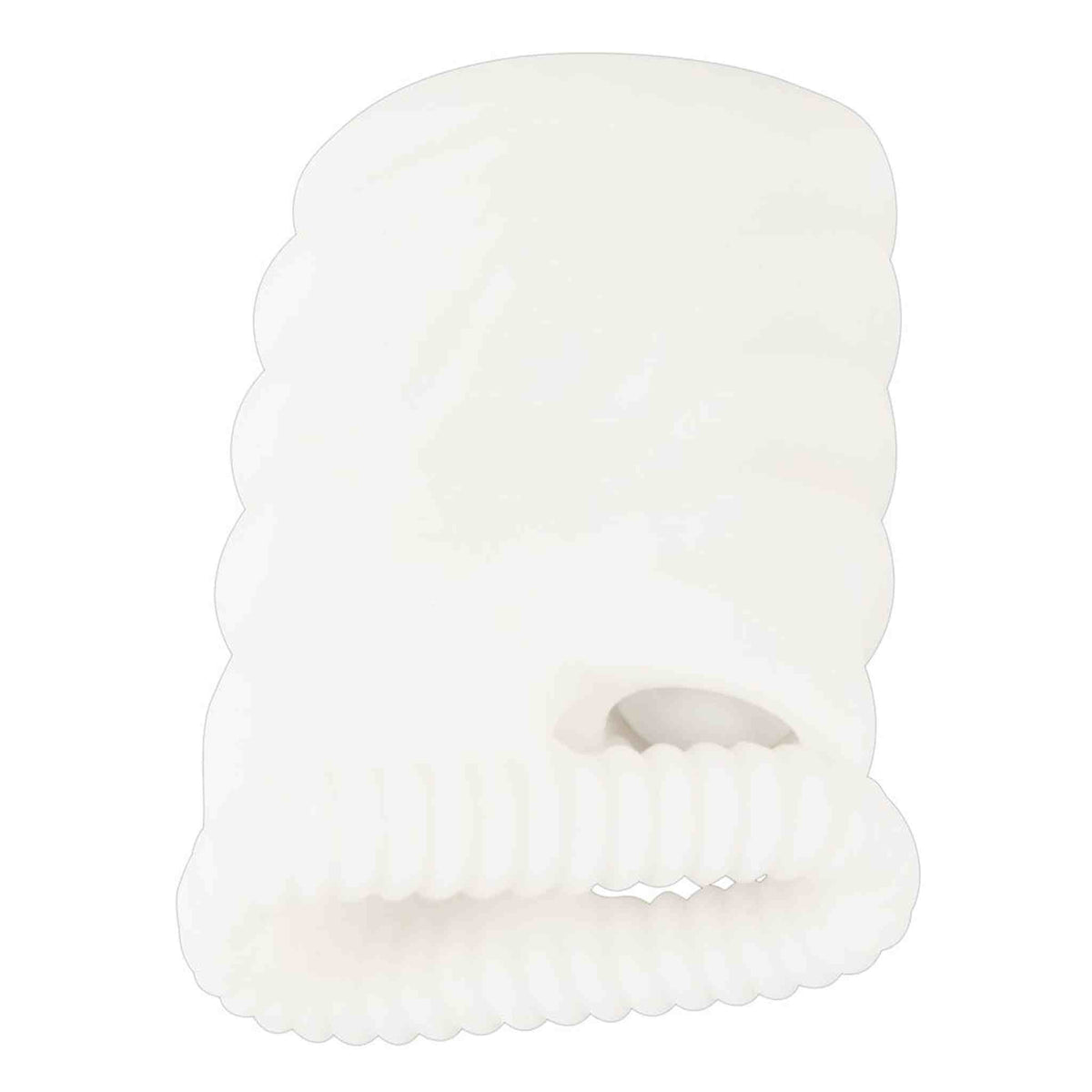 Fronte Stroker Vibrante in silicone morbido con apertura centrale e bordo arrotondato