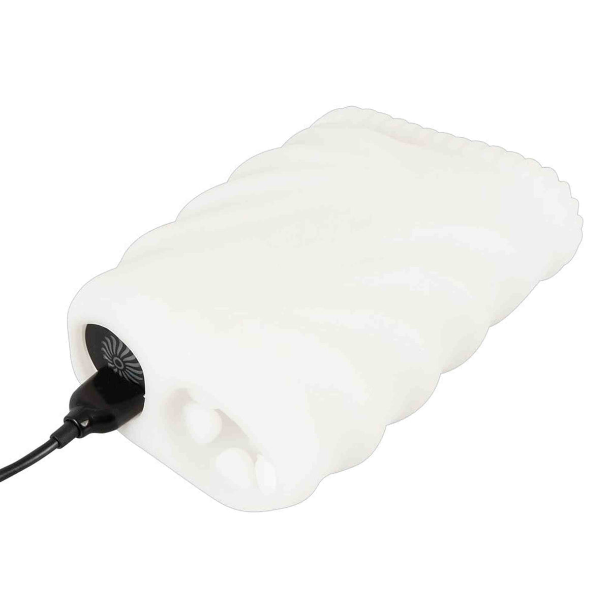 Lato Stroker Vibrante con cavo inserito e indicatori luminosi sulla base
