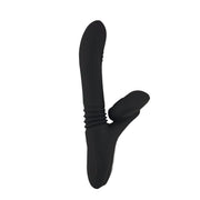 Super Vibratore Vaginale e Clitorideo con Spinta, Riscaldamento e Lingue Clitoridee