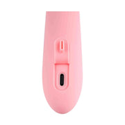 Porta ricarica USB-C e sportello batteria vibratore rabbit Svakom Mora Neo rosa pastello