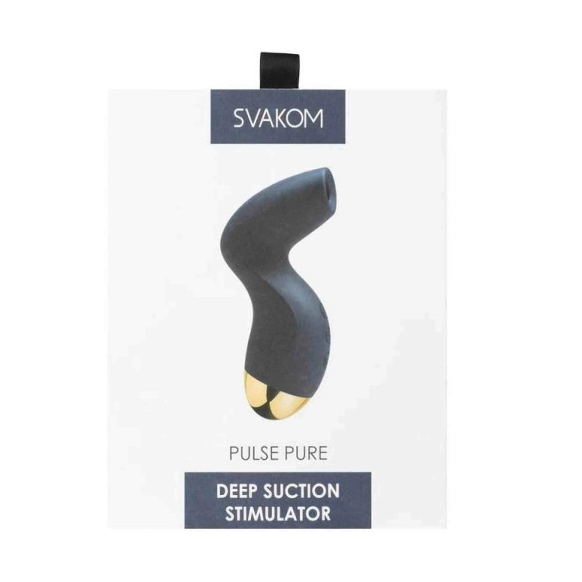 Confezione prodotto Deep Suction Stimulator Svakom Pulse Pure blu scuro