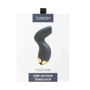 Confezione prodotto Deep Suction Stimulator Svakom Pulse Pure blu scuro