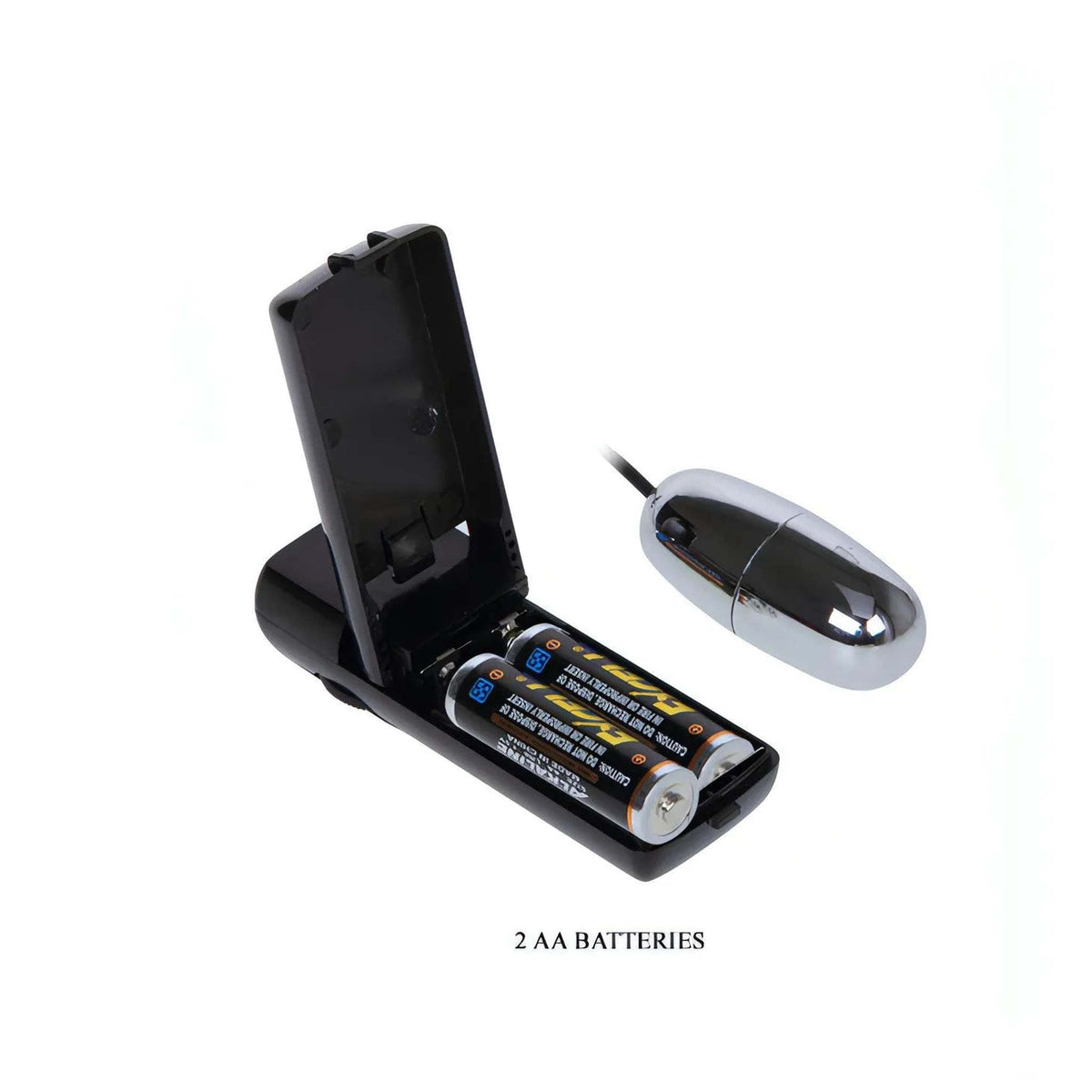 Vano batterie AA per pompa pene vibrante con testina cromata inclusa nel kit