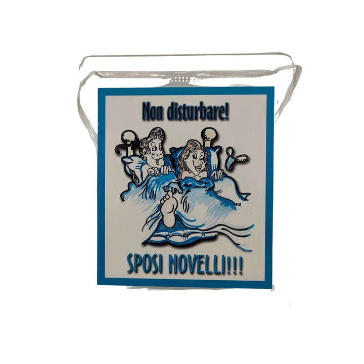 Targa "Non Disturbare - Sposi Novelli"